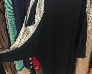 Whiting & David evening gown with earrings 