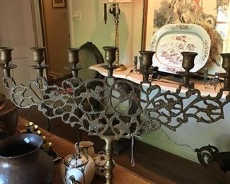 Antique menorah