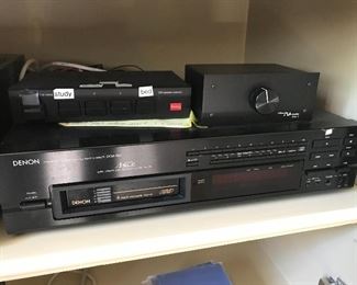 One of three stereo systems in the house 