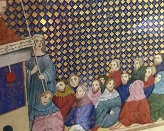 Set of three framed Illuminated Manuscripts from 1842!
“Richard II at Flint Castle.”
Rare and in mint condition 