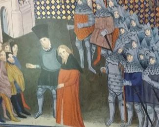 Set of three framed Illuminated Manuscripts from 1842!
“Richard II at Flint Castle.”
Rare and in mint condition 