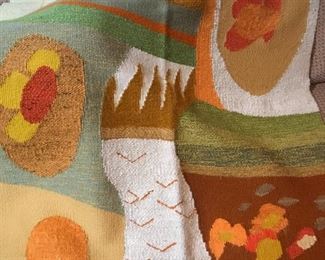 Original tapestry by HENRY EASTERWOOD circa 1972...appraisal is $3300