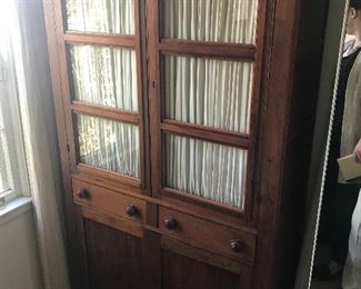 Stunning English petite armoire...1790s
