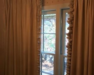 Beautiful slub, silk drapery