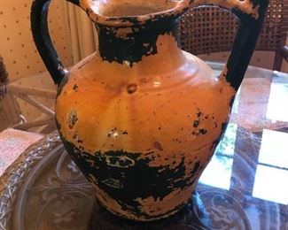 Very old French  olive oil jar