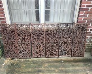  Victorian cast iron vent grates from the Brodnax building.