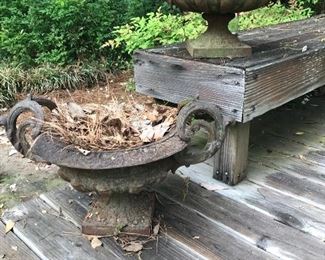 Pair of fabulous cast iron FRENCH urns
19th century 