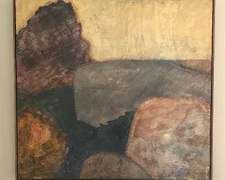 Original acrylic on canvas 1972... Ann Kobdish is an American Postwar & Contemporary artist who was born in 1943.