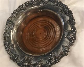 1940s silver plate magnum coaster