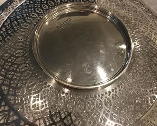 14” reticulated Tiffany tray.