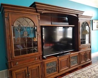 Large entertainment center.  TV is not for sale.