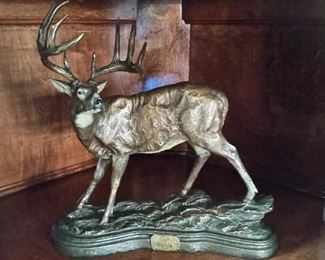 Another whitetail deer sculpture