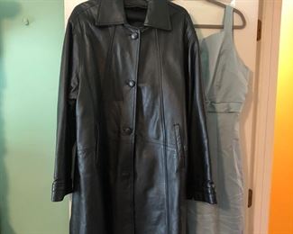 Leather A-line Jacket