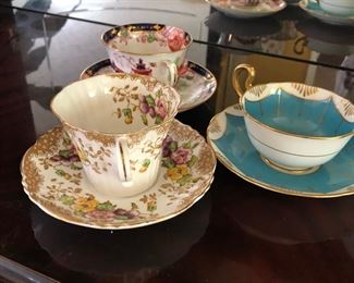 Large Collection of Single China  Tea Cups.  Great for Tea Parties or Candle Making