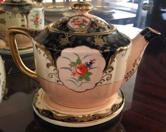 Antique Tea Pot and Underplate