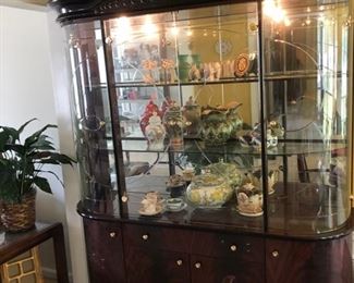 China Cabinet has Matching Dining Room Table and Chairs