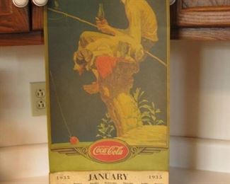 1935 Paper Coca Cola Calendar