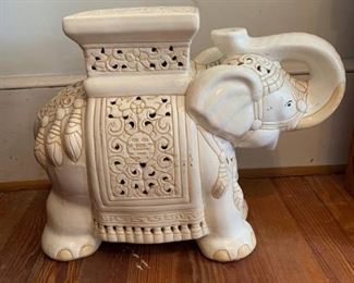 Chinoiserie Elephant Garden Stool