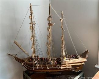 Handmade Wooden Ship