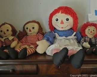 Raggedy Ann and Andy 1970s Dolls