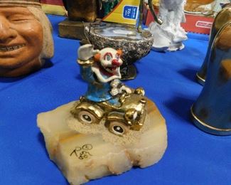 signed clown figure