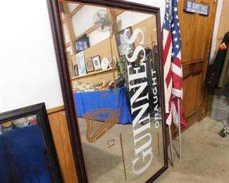 Large Guinness wall mirror