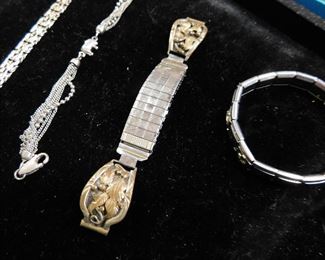 Sterling silver watch band