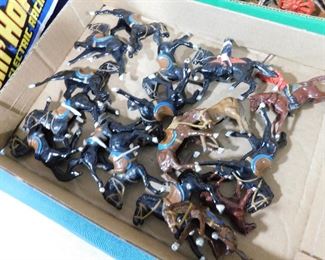 Vintage metal horses