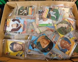 Trimmed baseball cards