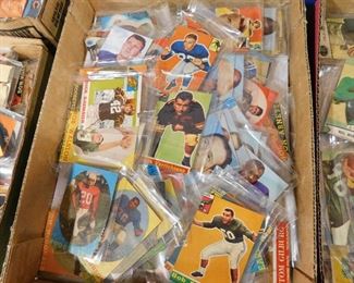 trimmed football cards