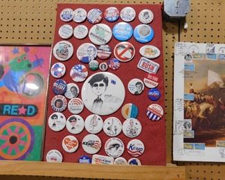 Vintage political pins