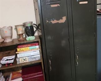 lockers,  books , bookcase