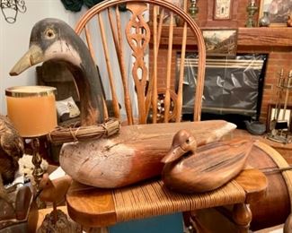 Hand carved decoys