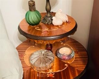 antique, inlaid table