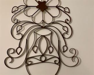 metal floral wall art
