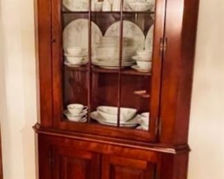 cherry corner cabinet