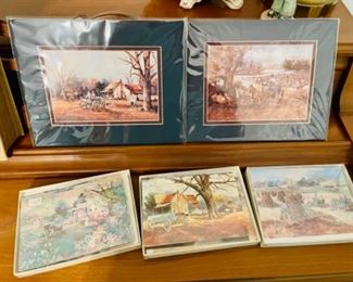 Jack Deloney cards and small framed prints