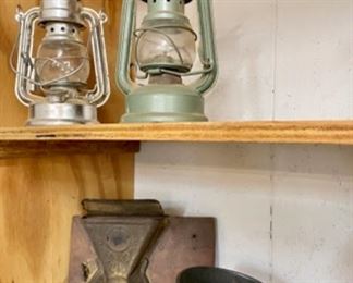 coffee grinder, lanterns