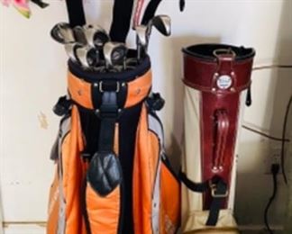 Calloway Big Bertha set of irons, Taylor Made woods and hybrid