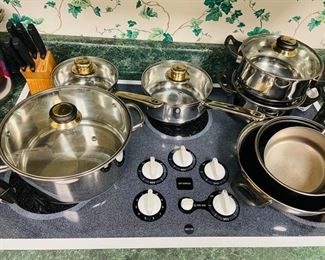 stainless pots & pans