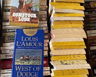 lots of Louis Lamour paperbacks