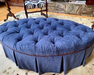 58” wide tufted ottoman