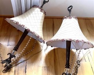 matching pair of hanging lamps