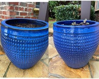 Matching pair of planters approx 20” tall 