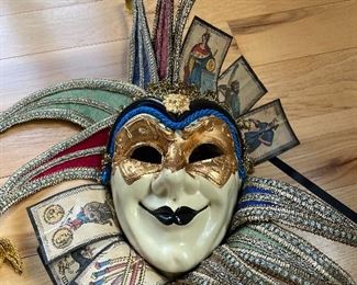 Jester mask. “Made in Venice by Otto Bassano” 