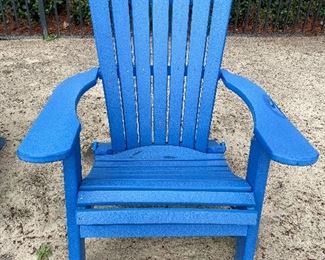 4 All- weather poly wood  Adirondack chairs. 
