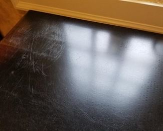 Black/Brown Side Table 30" L x 21" W x 29" H  $150