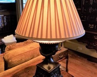 Maitland Smith Bronze Lamp 35" tall shade width 22"  $275
