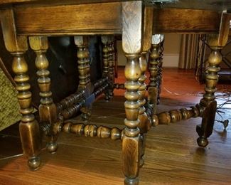 Theodore Alexander Oval Gate Leg Table (24" as pictured) Open 78" L x 62" W  $950
