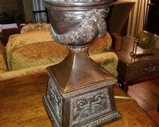Maitland Smith Bronze Lamp 35" tall shade width 22"  $275